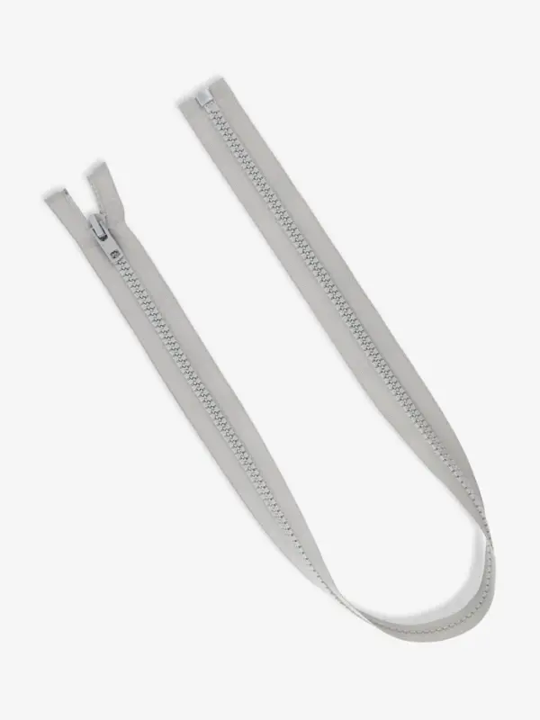 Молния &laquo;Трактор&raquo;, №8, разъёмная, замок автомат, 80 см, серая