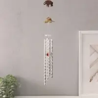 Музыка ветра &laquo;Слоны&raquo;, металл, 4 трубочки 1 фигурка 57 см, МИКС