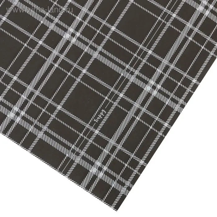 Бумага упаковочная крафт цветная двухсторонняя &laquo;Трендовая клетка&raquo;, 50 х 70 см