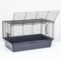 Клетка для кроликов, морских свинок &laquo;Пижон&raquo; №4 складная, 80&times;50&times;47 см, светло-серая