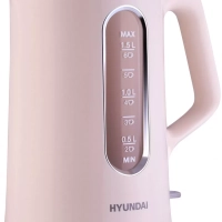 Чайник HYK-G8888 1.5л. 1700Вт кремовый прозрачный