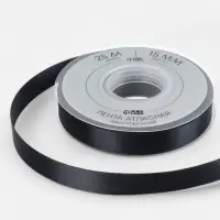 Лента атласная TEIRA, двухсторонняя, 15 мм, 25&plusmn;1 м, чёрная №0030