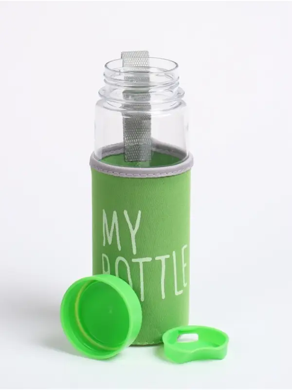 Бутылка для воды My bottle, 500 мл, 19.5&times;6 см, чехол в комплекте, цвет МИКС