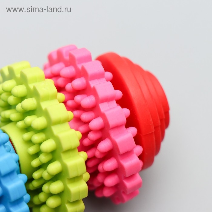 Игрушка литая Игрушка литая "Шестеренки" (з вращающихся кольца), TPR, 7,5 см