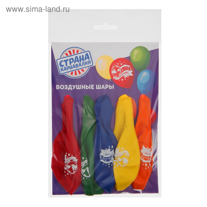 Воздушный шар латексный 12" &laquo;Выпускник&raquo;, 5 шт., МИКС