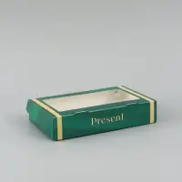 Коробка подарочная складная &laquo;Подарок&raquo;, 20&times;12&times;4 см, с окном