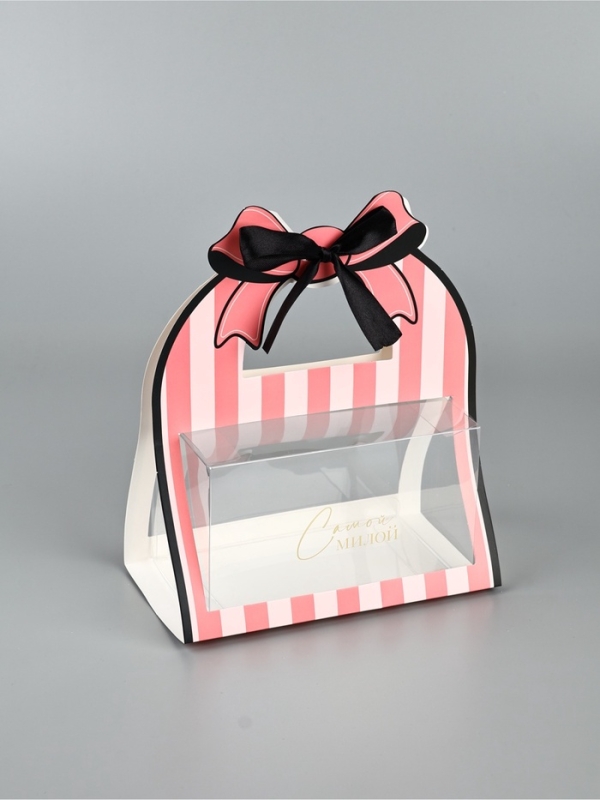 Коробка подарочная, упаковка,«Нежный бант», 25 х 19.5 х 10 см Коробка подарочная, упаковка,«Нежный бант», 25 х 19.5 х 10 см