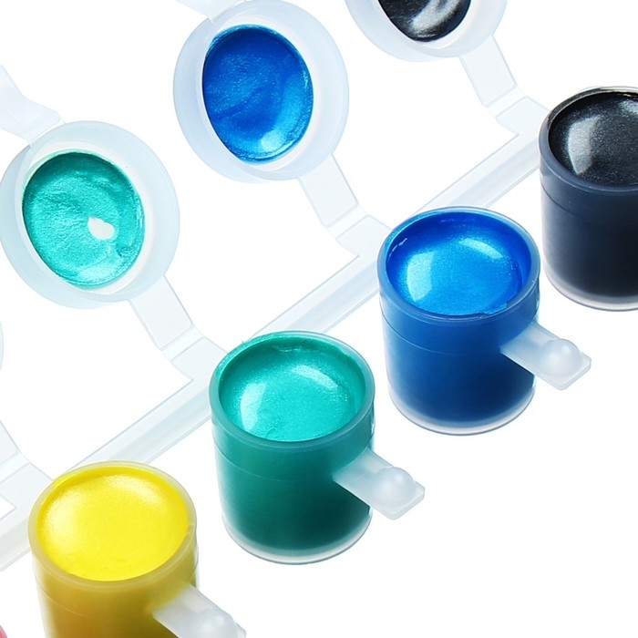 Краска акриловая, набор 6 цветов х 5 мл, WizzArt Kid, Pearl, ПЕРЛАМУТРОВЫЕ (повышенное содержание пигмента), морозостойкие Краска акриловая, набор 6 цветов х 5 мл, WizzArt Kid, Pearl, ПЕРЛАМУТРОВЫЕ (повышенное содержание пигмента), морозостойкие