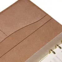 Органайзер на кольцах, A5, с клапаном, 80л, линия, к/зам, Бежевый