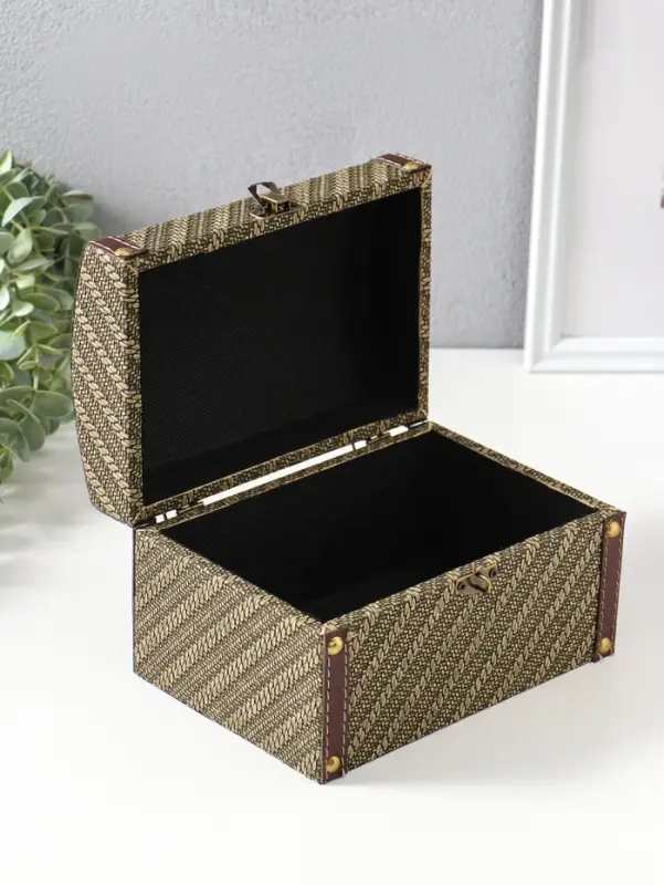 Шкатулка дерево "Диагональ" тина набор 2 шт 19х13,5х12 23х17х14 см