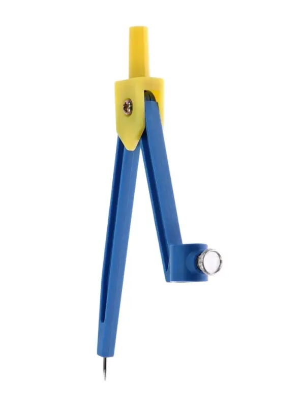 Циркуль пластиковый Calligrata, 110 мм, с карандашом, универсальный держатель &laquo;козья ножка&raquo;, в ПВХ, МИКС