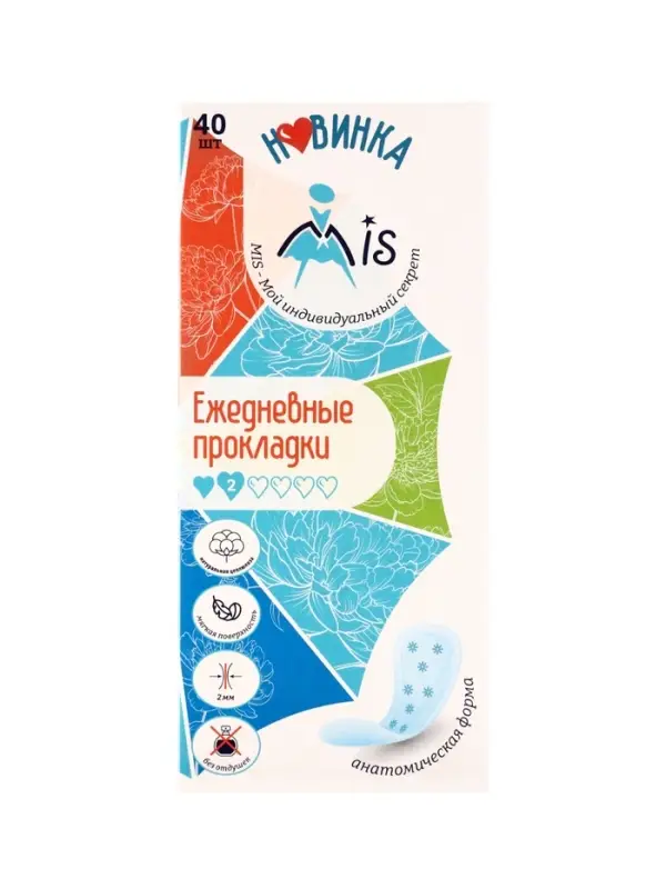 Прокладки ежедневные &laquo;Mis&raquo; целлюлоза Soft 40 шт.