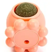 Игрушка с кошачьей мятой для кошек &laquo;Осьминог&raquo;, 5&times;4 см, на основании, пластик, розовая