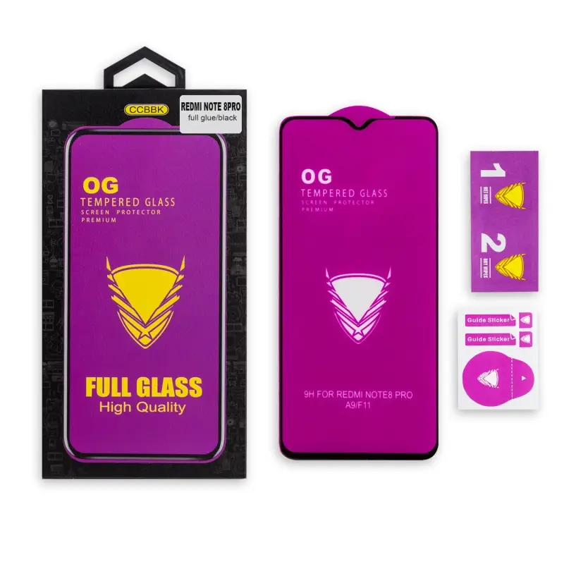 Защитное стекло Xiaomi Note 8 Pro OG 3D черное Защитное стекло Xiaomi Note 8 Pro OG 3D черное