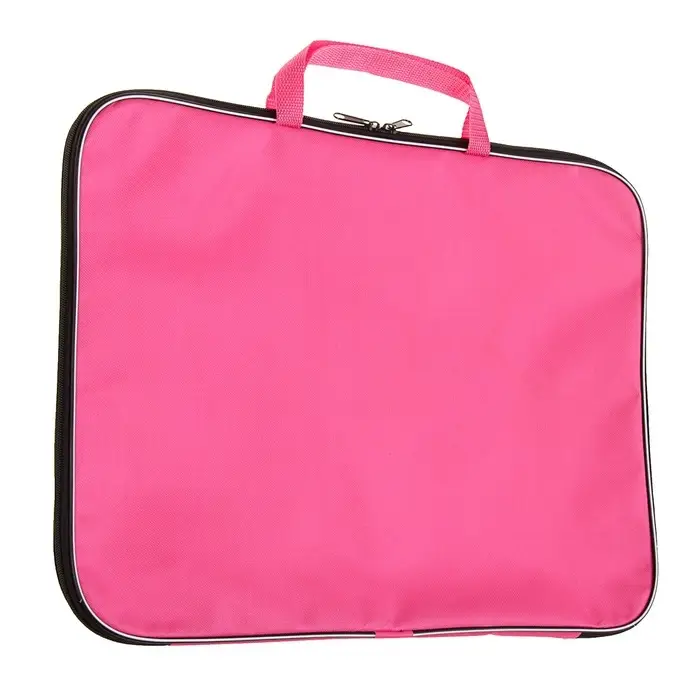 Папка А3 Calligrata, с ручками, текстиль, 20 мм, стандарт, 450&times;350 мм, розовая, 600D