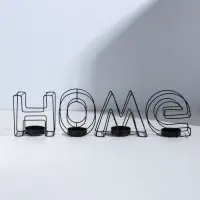 Подсвечник металлический на 4 свечи TAKE IT EASY, Home, 13.5&times;42 см, чёрный