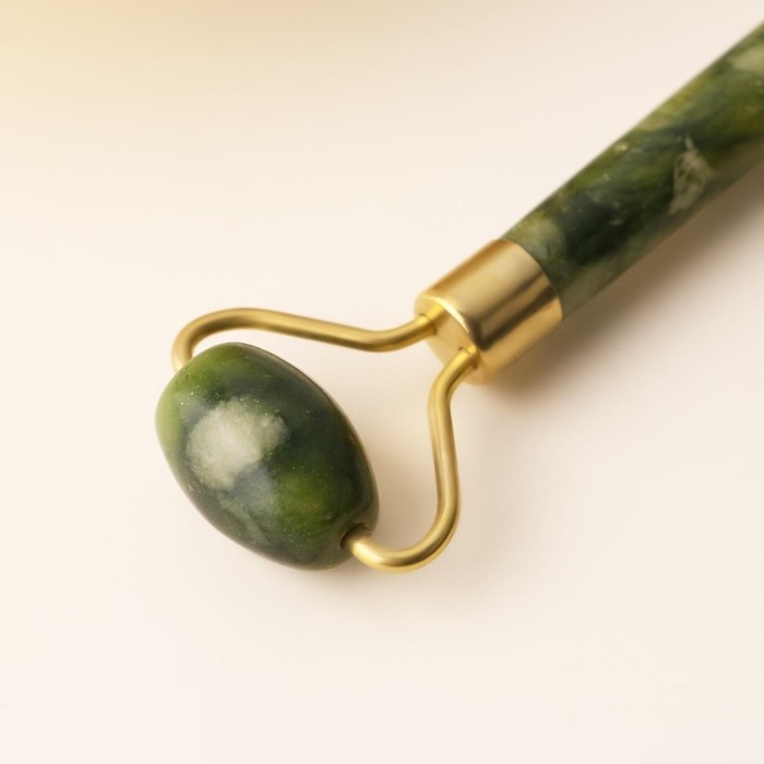 Массажёр, гуаша, для лица и зоны декольте, кальцит, серпентин, 14,2 х 5,5 Массажёр, гуаша, для лица и зоны декольте, кальцит, серпентин, 14,2 х 5,5