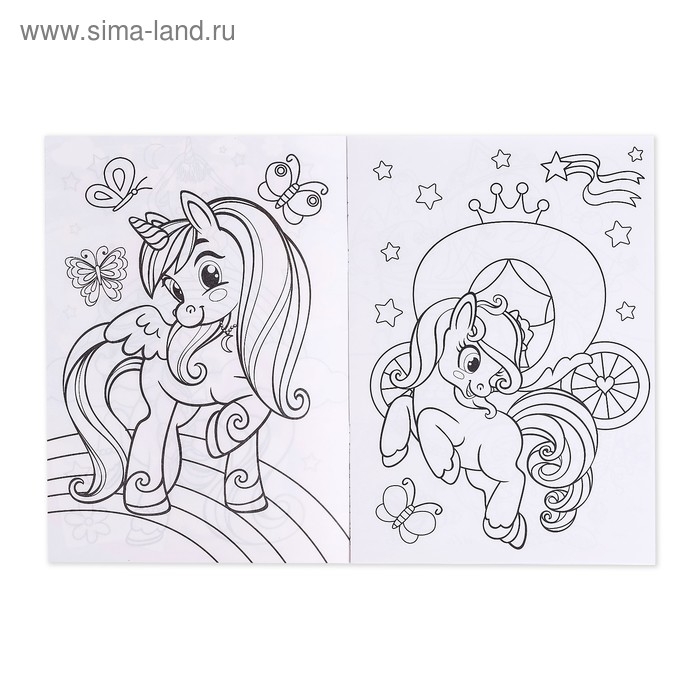 Раскраски набор «Для девочек», 4 шт. по 16 стр., формат А4 Раскраски набор «Для девочек», 4 шт. по 16 стр., формат А4