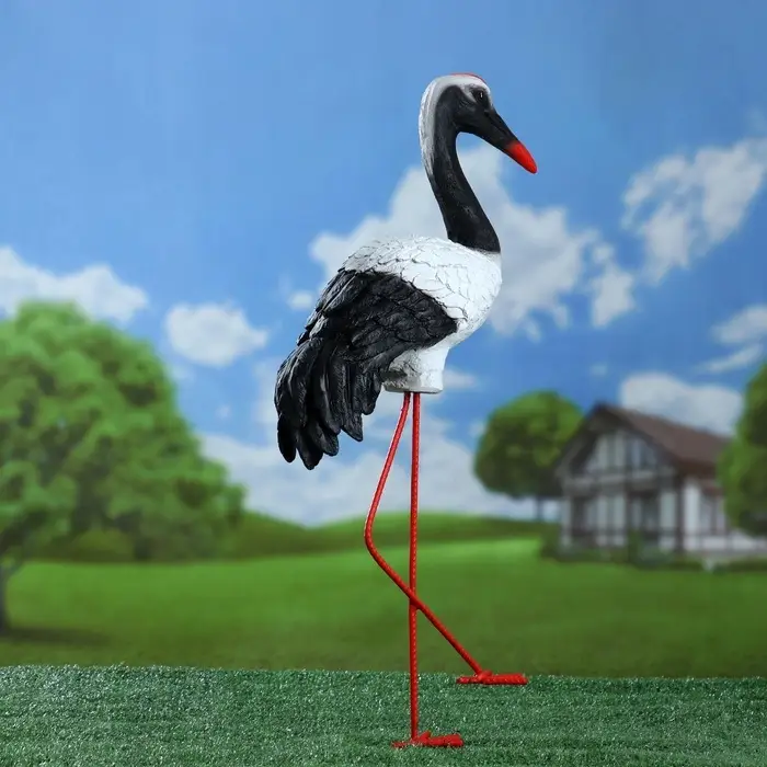Садовая фигура из полистоуна &laquo;Журавль&raquo;, 40&times;16&times;25 см