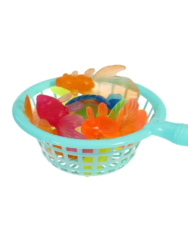 Игровой набор &laquo;Весёлая рыбалка&raquo;, 10 рыбок, сачок, МИКС