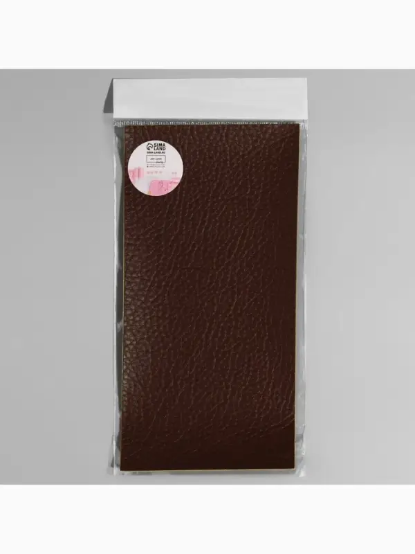 Заплатка клеевая из кожзаменителя, 10&times;20 см, тёмно-коричневая