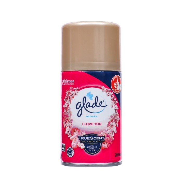 Сменный баллон Glade Automatic Сменный баллон Glade Automatic "I LOVE YOU", 269 мл