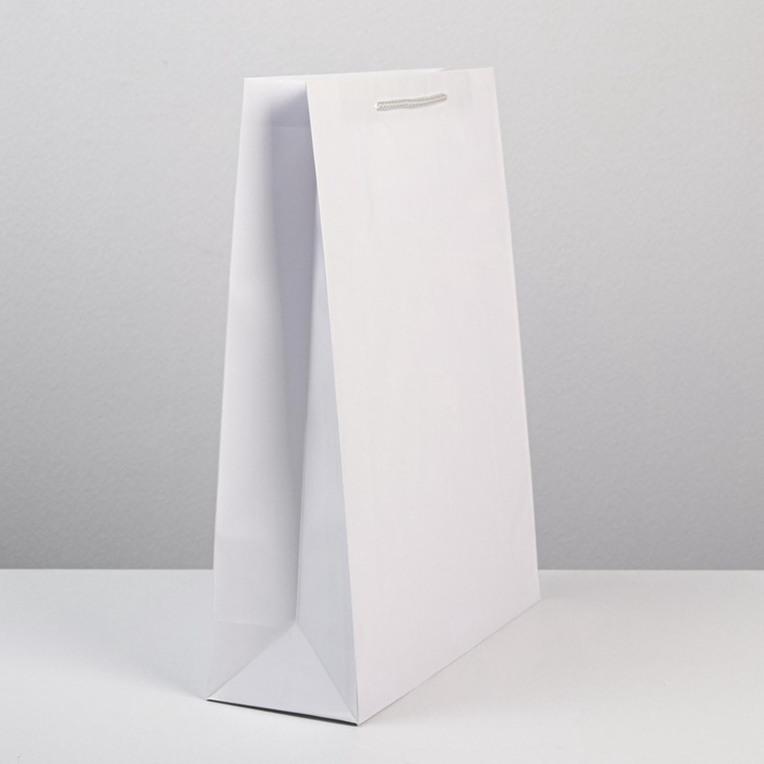 Пакет подарочный ламинированный, упаковка, «Белый», L 28 х 38 х 9 см Пакет подарочный ламинированный, упаковка, «Белый», L 28 х 38 х 9 см