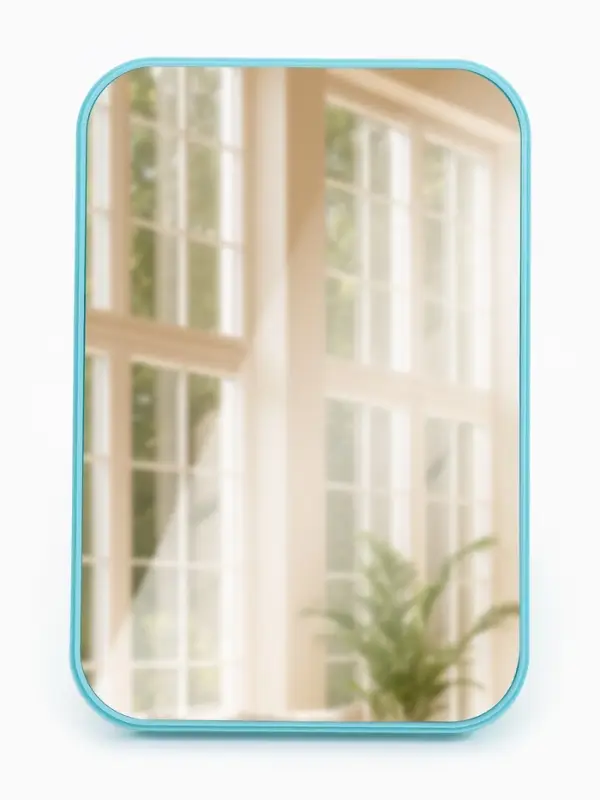 Зеркало настольное, прямоугольное, 20.5&times;14 см, (19.8&times;13.2 см), МИКС