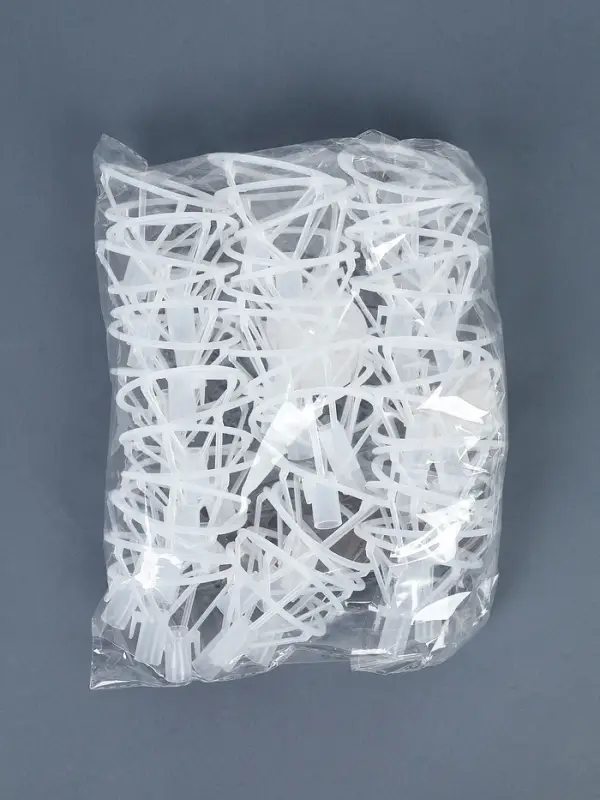 Держатель-зажим для шаров d=10 мм, прозрачный, набор 50 штук