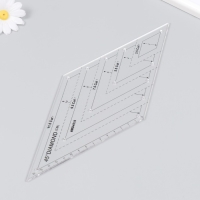 Линейка для пэчворка пластик 45° "Ромб"