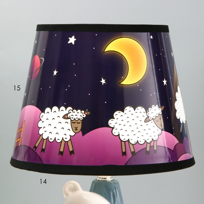 Настольная лампа "Мишка" Е14 15Вт МИКС 20х20х34 см RISALUX