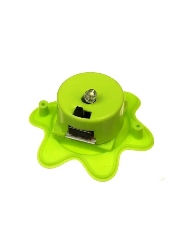 Садовый светильник &laquo;Цветок зелёный&raquo;, уличный, на солнечной батарее, 6&times;29&times;6 см, 1 LED, свечение белое