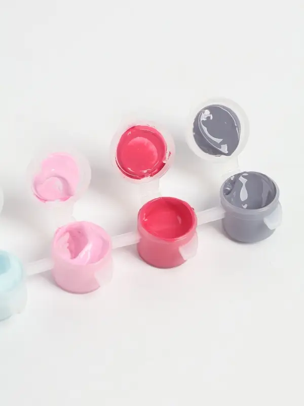 Набор акриловых красок, цвет розово-голубой, 3 мл Набор акриловых красок, цвет розово-голубой, 3 мл