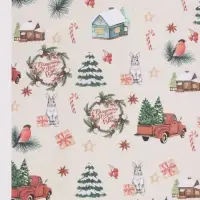 Бумага упаковочная новогодняя, крафт &laquo;Волшебного Нового года!&raquo;, 70&times;100 см,1 лист