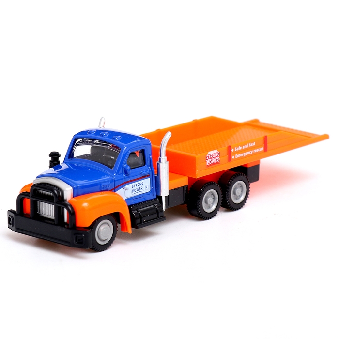 Грузовик металлический «Эвакуатор», с машинкой, цвет МИКС Грузовик металлический «Эвакуатор», с машинкой, цвет МИКС