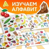 Наклейки детские &laquo;100 наклеек. Алфавит&raquo;, 12 стр.