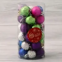 Ёлочные шары набор 30 шт. &laquo;Синди&raquo;, d=3 см, МИКС