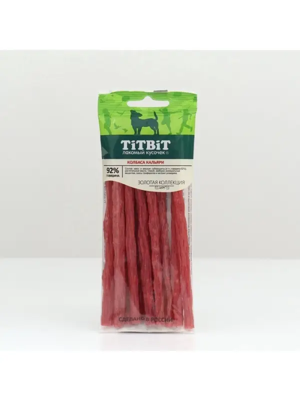 Колбаски Кальяри TitBit &laquo;Золотая коллекция&raquo; для собак, 50 г
