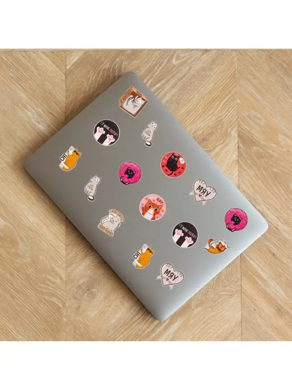 Наклейки-стикеры &laquo;Котики&raquo;, набор 10 шт., 7&times;7 см