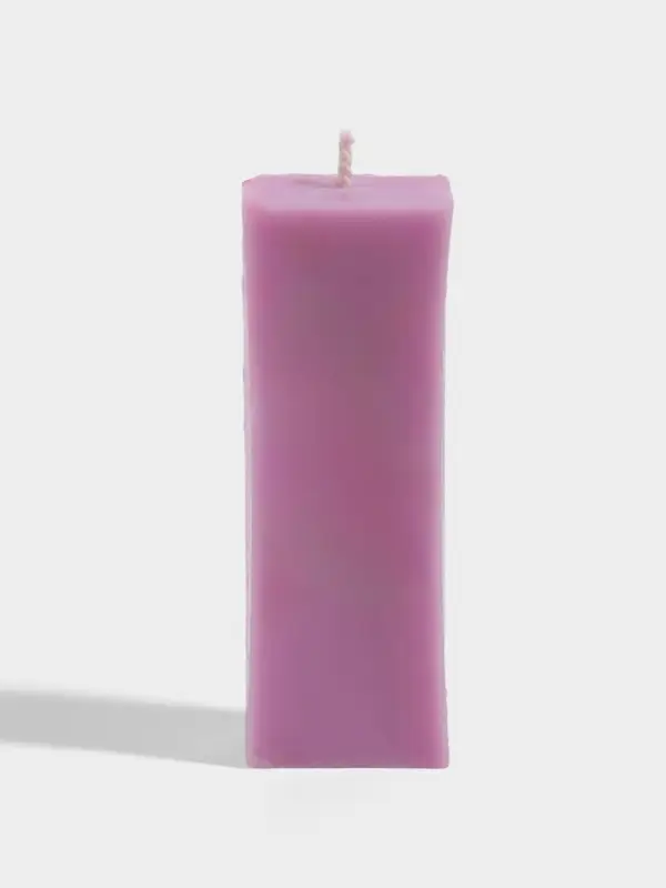 Свеча с надписью Light a candle, 1.5&times;1.5&times;8.5 см, соевый воск, МИКС