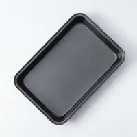 Противень Доляна «Прямоугольник. Жаклин», 32×22×4,5 см, антипригарное покрытие, цвет чёрный Противень Доляна «Прямоугольник. Жаклин», 32×22×4,5 см, антипригарное покрытие, цвет чёрный