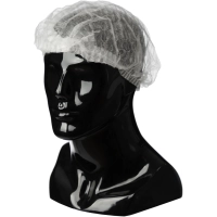 Шапочка Шарлотта белая, дв. резинка,10гр/м, арт.403-969-050,(100шт/упак)