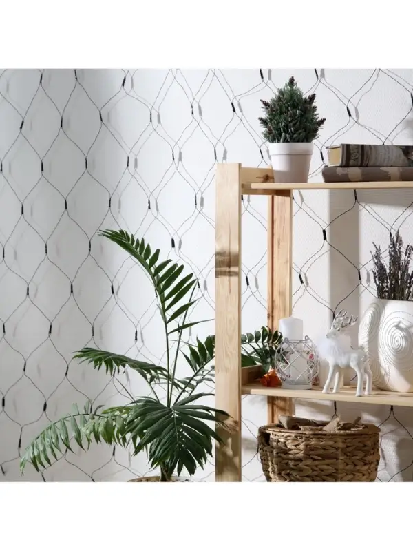 Гирлянда &laquo;Сеть&raquo; 1.6&times;1.6 м, IP20, тёмная нить, 144 LED, свечение тёплое белое, 8 режимов, 220 В