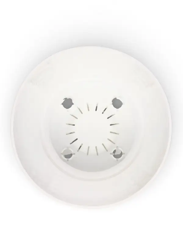 Горшок для цветов с поддоном &laquo;Камни&raquo;, 8 л, пластиковый, белый