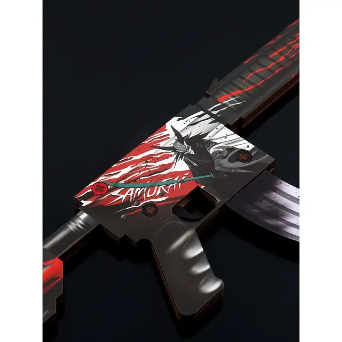 Сувенирный деревянный автомат М4А4 «Самурай», ВБ, 68 см Сувенирный деревянный автомат М4А4 «Самурай», ВБ, 68 см