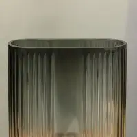 Ваза для цветов &laquo;Айрис&raquo;, 23.5&times;17&times;7 см, стекло, серая