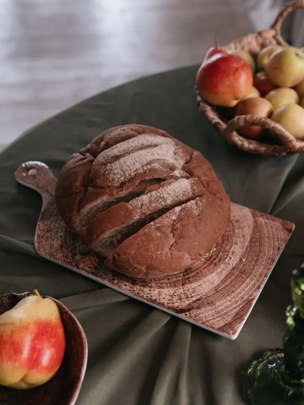 Блюдо для подачи Magistro Wood, 36.5&times;18&times;1.2 см, фарфор, коричневое