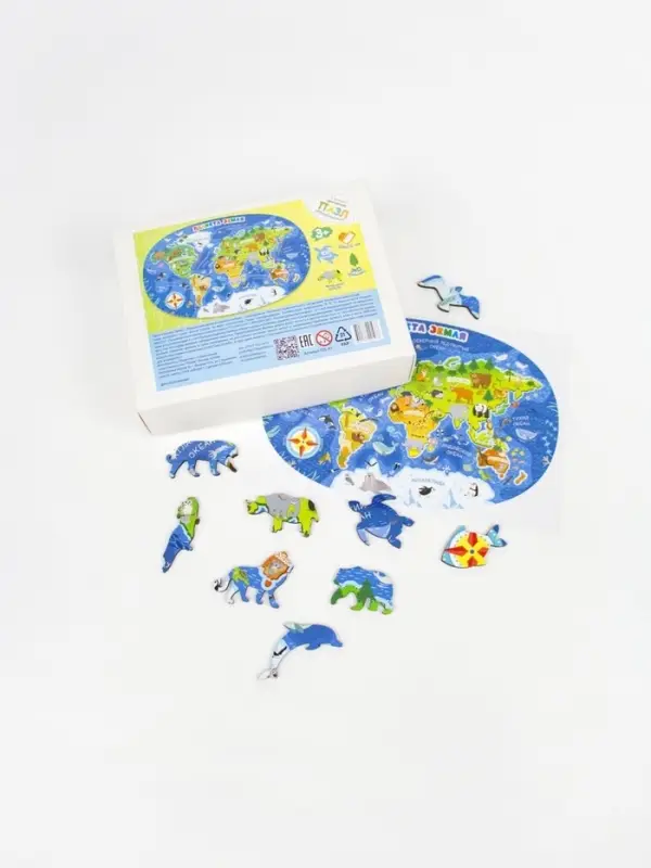 Пазл деревянный "Планета Земля" PZL-81