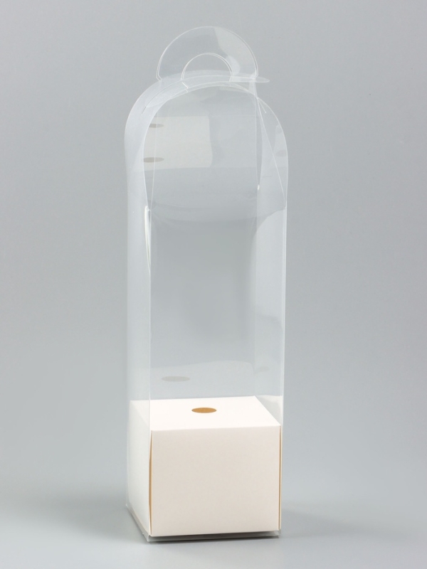 Коробка для мини букетов 28 х 8 х 8 см, белый Коробка для мини букетов 28 х 8 х 8 см, белый