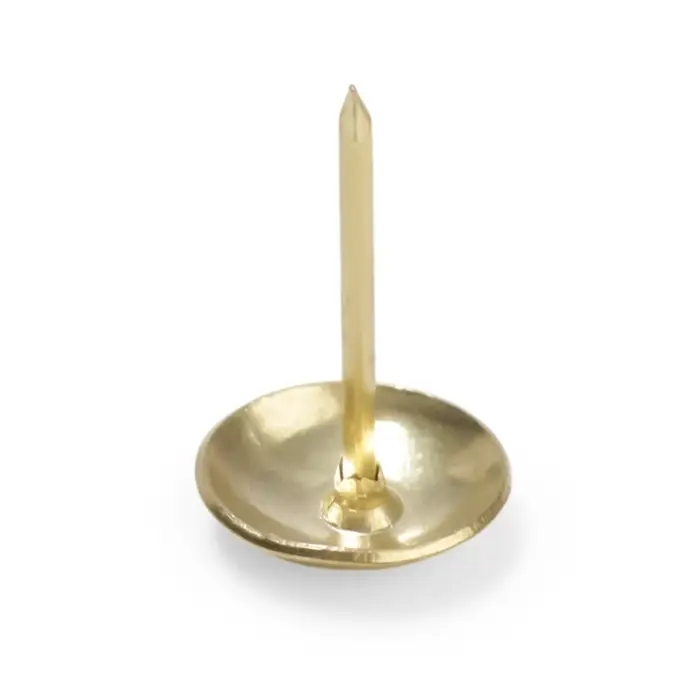 Гвозди ТУНДРА, декоративные, обивочные, 10×18.5 мм, золото, фасовка 50 шт.